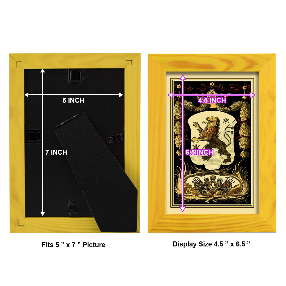 Family Crest III -Framed Print w/glass-Sunflower Yellow