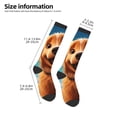 thumbnail image 2 of Sikiie Blue Sky Cute Dog Knee Socks, High Socks Long Stretchy Sock Women Knee High Stocking, Long Socks for Women, 2 of 6