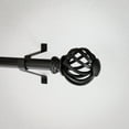 thumbnail image 3 of Mainstays 3/4" Black Twist Cage Adjustable Single Curtain Rod Set, 30"-84", 3 of 7