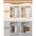 thumbnail image 1 of Shoe Storage Cabinet – Slim Shoe Cabinet with 3 Tiers & 2 Flip Drawers, Adjustable Shelves, Hidden Rack – Space-Saving Entryway Organizer, Freestanding Modern Design, 1 of 8