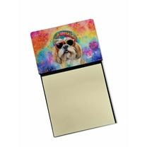 Shih Tzu Hippie Dawg Sticky Note Holder 3.25 in x 5.25 in