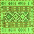 thumbnail image 1 of Ahgly Company Indoor Square Southwestern Green Country Area Rugs, 7' Square, 1 of 1
