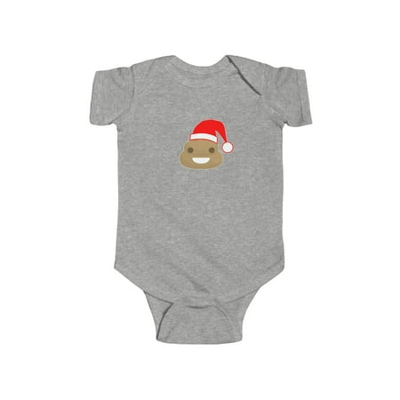 

Poop Emoji Santa Infant Baby Bodysuit
