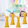 thumbnail image 4 of RKSTN Fabric Rabbit O Rnament 4Pcs Easter Bunny Cloth Easter Decorations Bunny Hanging Ornament Hanging Ornaments Bunny Decor Colors Style for Home Decoration, 4 of 5