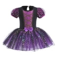 thumbnail image 1 of Felwors Robe Ballerine à Manches Courtes en Tulle à Sequins pour Filles Tout-Petits Robe de Princesse Robe de Danse Vêtements de Fête, 1 of 9