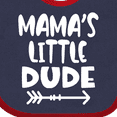thumbnail image 4 of Inktastic Mama's Little Dude with Arrow Boys Baby Bib, 4 of 4