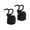 Black, variant on Dualoai 2 Pieces Weight Lifting Hooks Wrist Hook Straps Portable Wrist Support Wraps for Black