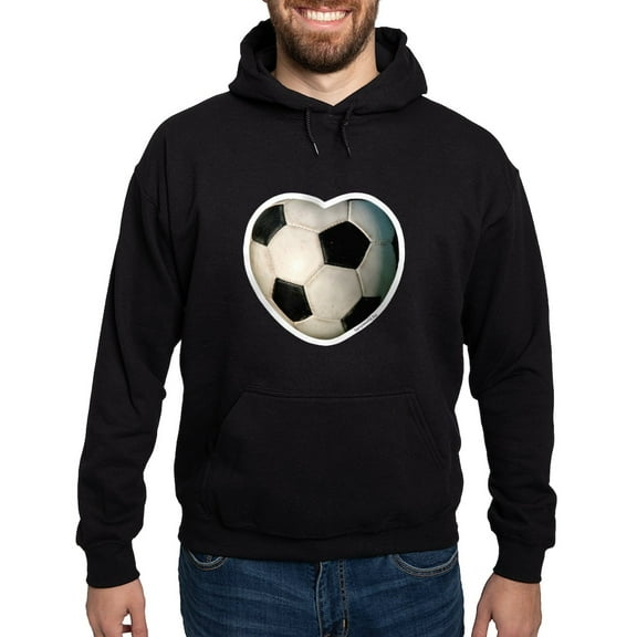 CafePress - Soccer Love Hoodie (Dark) - Pullover Hoodie, Classic, Comfortable Hooded Sweatshirt