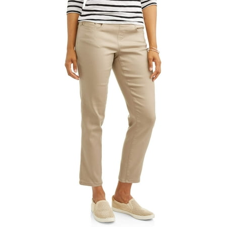 white pull on pants