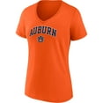 thumbnail image 2 of Women's Fanatics Orange Auburn Tigers Evergreen Campus V-Neck T-Shirt, 2 of 3