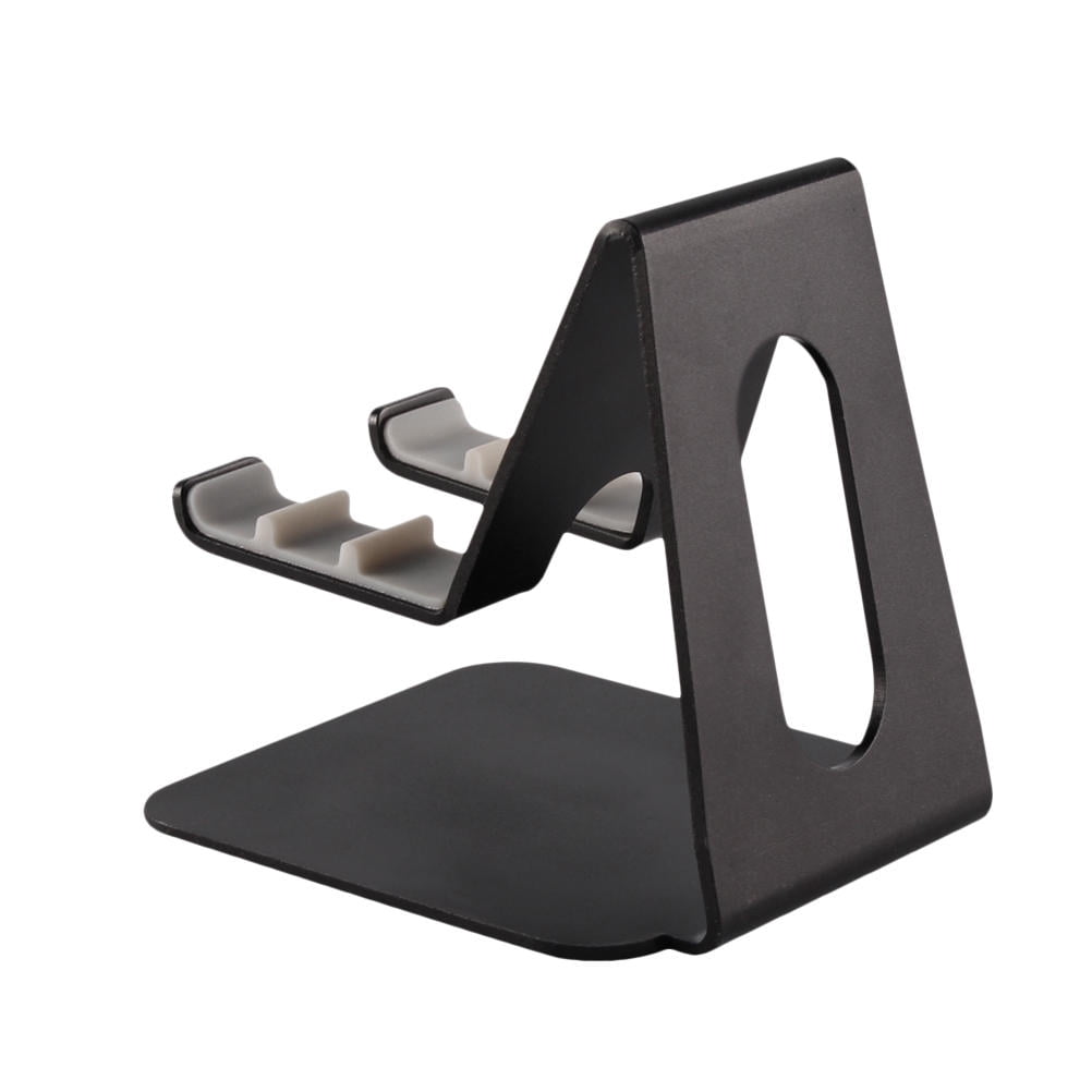 UPGRATOR desktop cell phone holder stand Phone Holder Aluminium Alloy Black for Smartphone Living Room 1Set