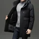 thumbnail image 2 of Chaqueta larga acolchada de plumón para hombre, chaqueta de invierno de marca con relleno de plumón de pato para hombre, chaqueta informal acolchada para hombre, 2 of 4