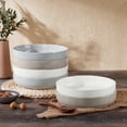 thumbnail image 2 of Vesteel Pasta Bowls Set of 6, 32oz Large Salad Bowl for Home Kitchen, Ceramic Serving Plates for Soup, Cereal, Fruits, Microwave & Dishwasher Safe, Multi Color, 2 of 9