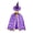 Purple, variant on Elegant Witch Cape Cloak For Kids Party With Embossed Gold Design