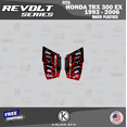 thumbnail image 4 of Kalair GFX Graphics Kit for Honda TRX 300EX MAIER PLASTICS (1993-2006) Revolt Series, 4 of 5