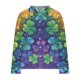 thumbnail image 4 of Ceisia Men's Slim Fit Geometric Print Shirt | Long-Sleeve Stretchy Turndown Collar Casual Top Gift, 4 of 5