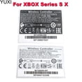 thumbnail image 2 of 1pcs Black & White Wireless Back Label Serial Sticker Laser Stickers Label Seals For XBOX Series S X Controlle White, 2 of 3