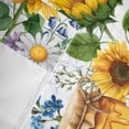 thumbnail image 6 of Valance for Windows,Sweet Home Words on Wood Board Valances Curtain Rod Pocket Valance for Kitchen Bedroom Living Room Bathroom,Farm Sunflowers Bee Short Curtains Window Treatment 54x18in, 6 of 9