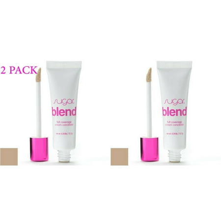 2 Sugar Blend Full-Coverage Cream Concealer - HD High Definition Concealer Corrector Cream