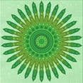 thumbnail image 1 of Ahgly Company Machine Washable Indoor Square Transitional Jade Green Area Rugs, 6' Square, 1 of 7