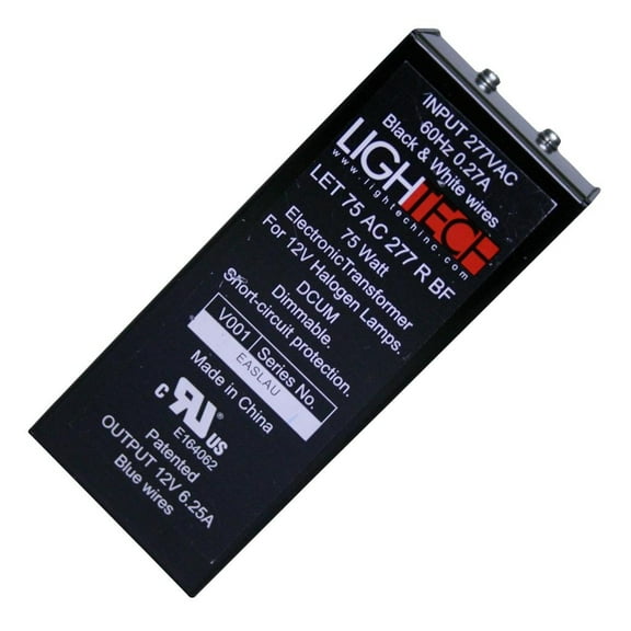 LighTech 66955 - LET 75 BF Low Voltage Incandesecent Transformer and Ballast