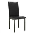 thumbnail image 1 of Coaster Upholstered Faux Leather Dining Chairs in Black, 1 of 3