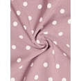 thumbnail image 7 of MODA NOVA Junior's Polka Dots Sleeveless A Line Slip Ruffle Tie Short Mini Dress Pink-Dots L, 7 of 7