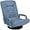 Dusty Blue, variant on PRZL Swivel Gaming Chair 360 Degree Multipurpose Floor Chair Rocker for TV, Reading, Playing Video Games w/Lumbar Support, Armrest Handles, Adjustable Foldable Backrest - Black/Red