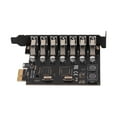 thumbnail image 4 of PCIE à USB 3.0 Carte d'Extension, 5Gbps Haute Vitesse 4A Alimentation via Puce Carte d'Extension de Performance Stable pour, 4 of 8
