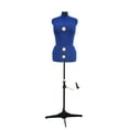 thumbnail image 3 of GEX 13 Dials Female Fabric Adjustable Mannequin Dress Form for Sewing, Mannequin Body Torso with Stand, Up to 70" Shoulder Height Blue (Medium), 3 of 8