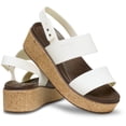 thumbnail image 2 of Sandalia Cuña Baja Brooklyn Cork para Mujer Crocs Tiza 9 M, 2 of 2