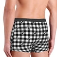 thumbnail image 3 of KLL Black Tartan Plaid Men's Cotton Boxer Briefs Underwear-XX-Large, 3 of 8