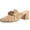 Beige, variant on Heeled Mules for Women Closed Toe Heels Mules Knit Stretchy Pointed Toe Heels Sandals Comfortable On Dress Pumps Sandals Slides for Business and Daily Wear
