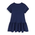 thumbnail image 2 of HWJAD Summer Cotton Dress for Toddler Girls Cherry Applique Short Sleeve Kids Girl Casual Play Tee Dresses, 2 of 8