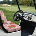 thumbnail image 6 of Pzuqiu Golf Cart Seat Covers and Backrest Cover Breathable, for Outdoor, Golf Cart Seat Cushion, Compatible with Club Car Ezgo, Strawberry and Daisy, 6 of 10