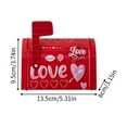 thumbnail image 4 of Caja de regalo vacía para el buzón de San Valentín, ideal para galletas, chocolates y pasteles. Rojo, 4 of 7