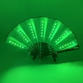 thumbnail image 4 of opolski Luminous Fan LED Ambiance Light Foldable 12V 8 Inch Glowing Strong Hinge KTV Bar Club Decoration Night Performance Prop Hand Fan Warm White, 4 of 8