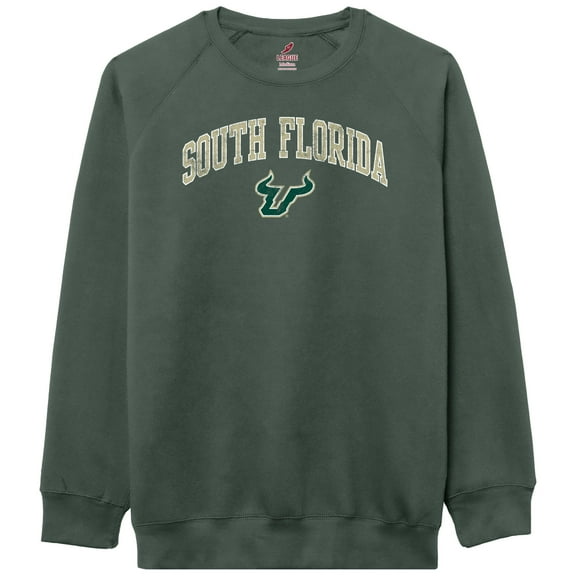 Men's-League Collegiate Wear Green South Florida Bulls Essentials 2.0 Pullover Sweatshirt