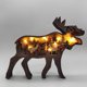 thumbnail image 4 of Manualidades de madera para Navidad, animales del bosque creativos, decoración del hogar, adornos de alce y oso pardo, 4 of 6
