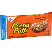 REESES PUFFS Breakfast Cereal, Chocolatey Peanut Butter Cereal Bag, 35 oz