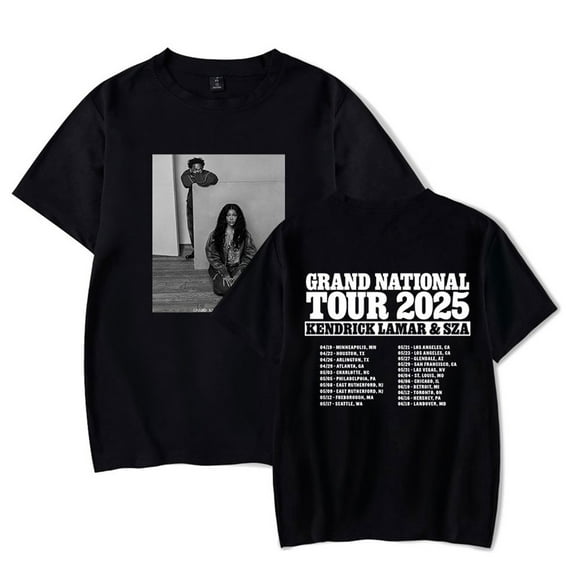 Grand National Tour 2025 Merch Short Sleeve T-shirt Unisex Fashion Crew Neck Top