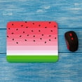 thumbnail image 4 of Sliced Watermelon Non-Slip Rubber Base Mousepad Watermelon Seed Green Melon Fresh Fruit Portable Office Wireless Mouse Pad for Laptop, 4 of 5
