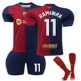 thumbnail image 1 of Boys Girls LEWANDOWSKI 9# GAVI 6# RAPHINHA 11# GUNDOGAN 22# Kids Football Jersey, 1 of 2