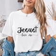 thumbnail image 4 of Jollimate Jesus Loves Me Graphic Tee, Christian Shirt for Women, Religious Faith Gift for Her, 4 of 6