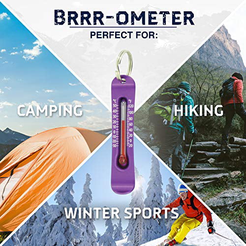 Purple Sun Company Brrr-ometer Snowsport Zipperpull Thermometer 