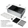 thumbnail image 2 of Oxford 33" L x 20.5" W Single Basin Farmhouse Kitchen Sink With Additional Accessories, 2 of 11