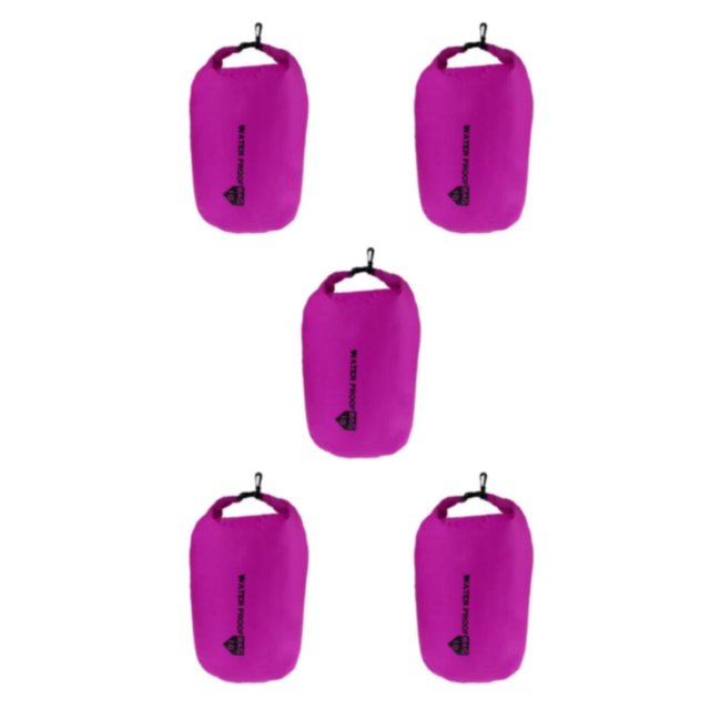 Baohd Versatile Waterproof Dry Bag Storage Camping Rafting and Kayaking Adventures Purple 10L 5Set