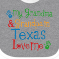thumbnail image 4 of Inktastic Texas Grandma Loves Me Boys or Girls Baby Bib, 4 of 4