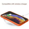 thumbnail image 6 of JETech Silicone Case for iPhone X, iPhone Xs, 5.8-Inch, Silky-Soft Touch Full-Body Protective Case, Shockproof Cover with Microfiber Lining (Spicy Orange), 6 of 6