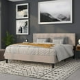 thumbnail image 3 of Flash Furniture Bedford Tufted Upholstered King Size Headboard in Beige Fabric, 3 of 10
